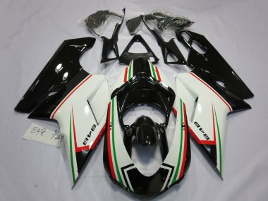 Comprar Carenados Moto Ducati 848 2007-2014 - Blanco Rojo Verde Negro Brillante