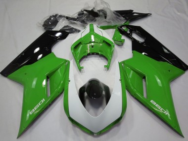Comprar Carenados Moto Ducati 1098 2007-2014 - Verde Negro Blanco