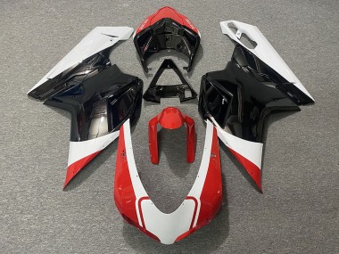 Comprar Carenados Moto Ducati 848 1098 1198 2007-2014 - Blanco Rojo Negro Brillante