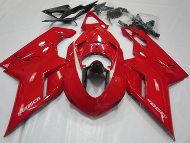 Comprar Carenados Moto Ducati 1098 2007-2014 - Rojo Brillante Negro Brillante