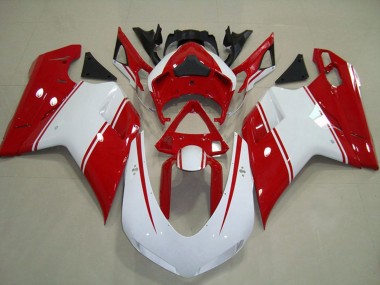 Comprar Carenados Moto Ducati 848 1098 1198 2007-2014 - Blanco Rojo