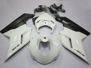 Comprar Carenados Moto Ducati 848 2007-2014 - Blanco Perla Negro Mate
