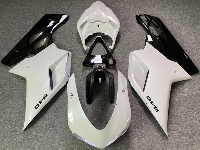 Comprar Carenados Moto Ducati 848 2007-2014 - Blanco Perla Negro Brillante