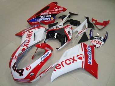 Comprar Carenados Moto Ducati 848 1098 1198 2007-2014 - Blanco Rojo Azul Negro Brillante Valsir Xerox 84
