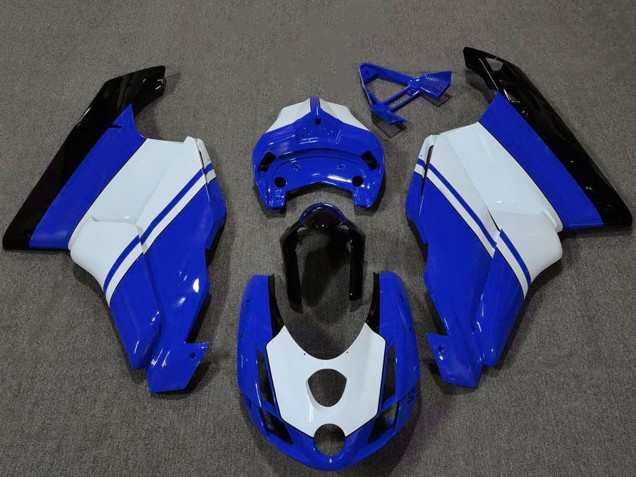 Comprar Carenados Moto Ducati 749 999 2003-2004 - Blanco Azul Negro Brillante