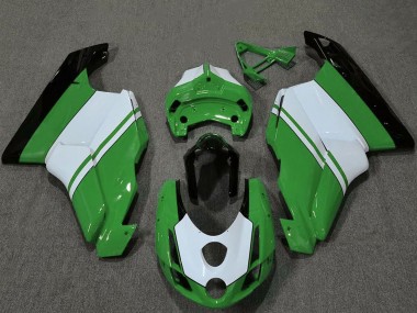 Comprar Carenados Moto Ducati 749 999 2003-2004 - Blanco Verde Negro Brillante
