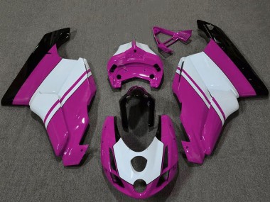 Comprar Carenados Moto Ducati 749 999 2003-2004 - Blanco Rosa Negro Brillante