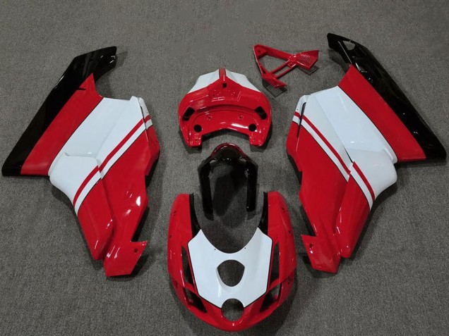 Comprar Carenados Moto Ducati 749 999 2003-2004 - Blanco Rojo Negro Brillante