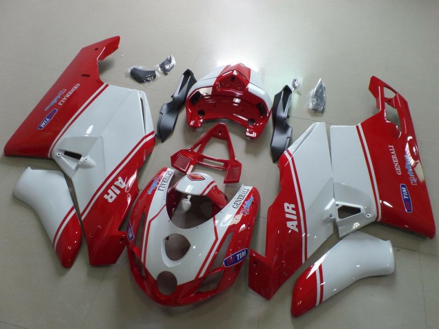 Comprar Carenados Moto Ducati 749 999 2003-2004 - Blanco Rojo Air Generali Tim