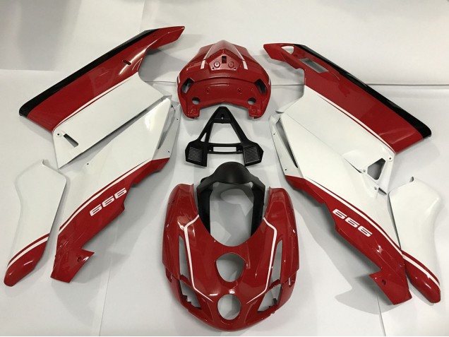 Comprar Carenados Moto Ducati 999 2003-2004 - Blanco Rojo Negro