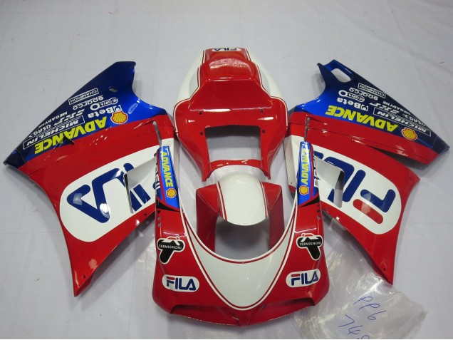 Comprar Carenados Moto Ducati 748 916 996 998 1993-2005 - Blanco Rojo Azul Fila