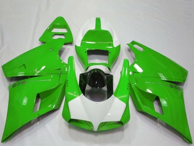 Comprar Carenados Moto Ducati 916 1993-2005 - Verde Blanco Negro Brillante Performance