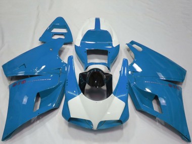 Comprar Carenados Moto Ducati 916 1993-2005 - Azul Claro Negro Brillante