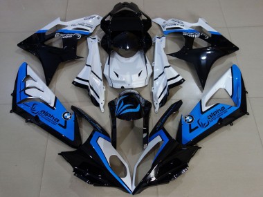 Comprar Carenados Moto BMW S1000RR 2009-2014 - Blanco Azul Negro Brillante Alpha