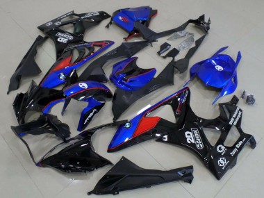 Comprar Carenados Moto BMW S1000RR 2009-2014 - Azul Rojo Negro Brillante Castrol