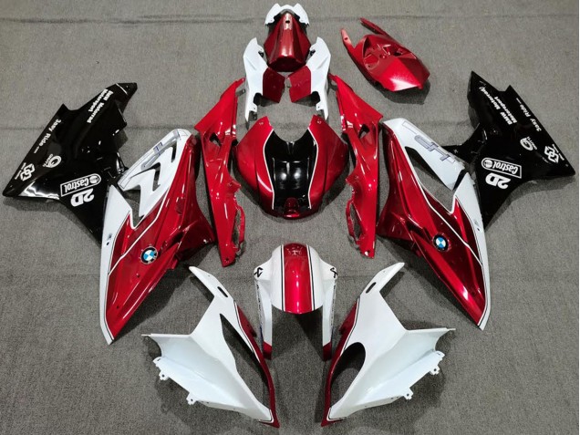 Comprar Carenados Moto BMW S1000RR 2017-2018 - Blanco Rojo Negro Brillante