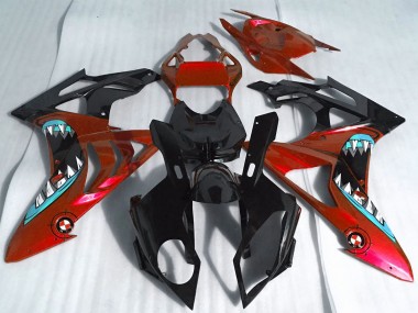 Comprar Carenados Moto BMW S1000RR 2017-2018 - Rojo Negro Brillante Tiburón