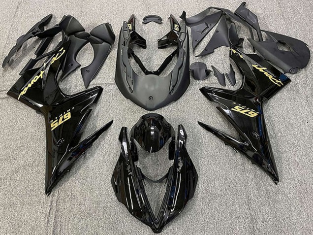 Comprar Carenados Moto Triumph Daytona 675 2013-2016 - Negro Brillante Oro Calcomanías
