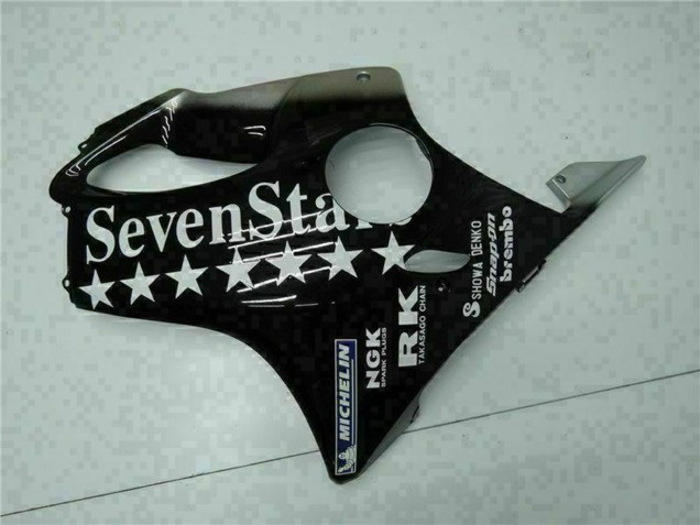 Comprar Carenados Moto Honda CBR600 F4i 2001-2003 - Negro Brillante Plata SevenStars