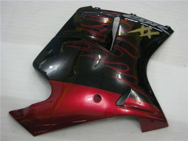 Comprar Carenados Moto ABS Honda CBR1100XX Blackbird 1996-2007 - Negro Brillante Rojo Llama