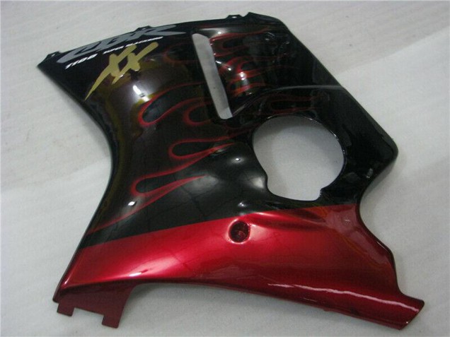 Comprar Carenados Moto ABS Honda CBR1100XX Blackbird 1996-2007 - Negro Brillante Rojo Llama