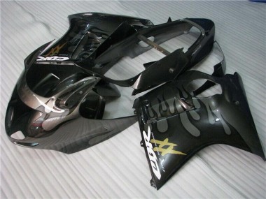 Comprar Carenados Moto Honda CBR1100XX Blackbird 1996-2007 - Negro Brillante Plata Llama
