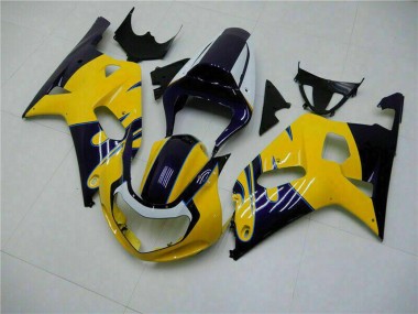Comprar Carenados Moto Suzuki GSXR 600/750 2001-2003 - Amarillo Azul Oscuro Negro Brillante