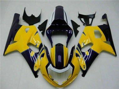 Comprar Carenados Moto Suzuki GSXR 600/750 2001-2003 - Amarillo Azul Oscuro Negro Brillante