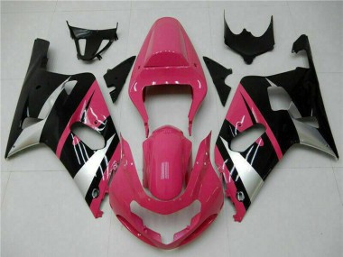 Comprar Carenados Moto Suzuki GSXR 600/750 2001-2003 - Rosa Plata Negro Brillante