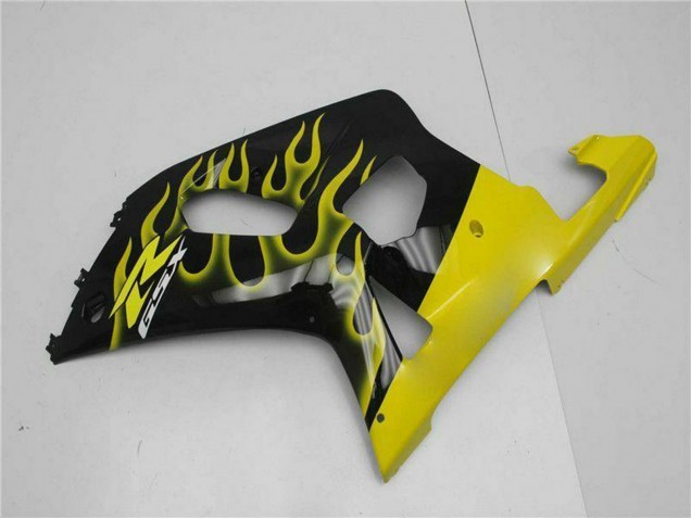 Comprar Carenados Moto Suzuki GSXR 600/750 2001-2003 - Negro Brillante Amarillo Llama