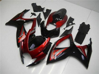 Comprar Carenado Moto Suzuki GSXR 600/750 2006-2007 - Rojo Negro Brillante