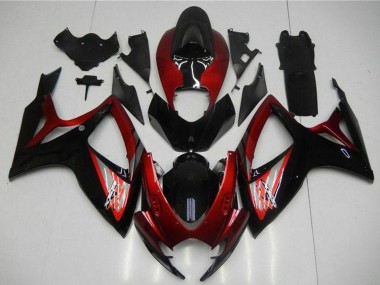 Comprar Carenado Moto Suzuki GSXR 600/750 2006-2007 - Rojo Negro Brillante