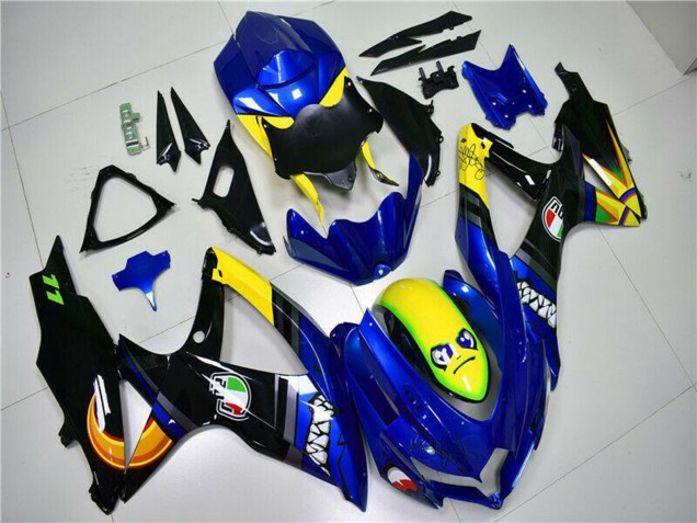 Comprar Carenados Moto Suzuki GSXR 600/750 2008-2010 - Azul Amarillo Tiburón