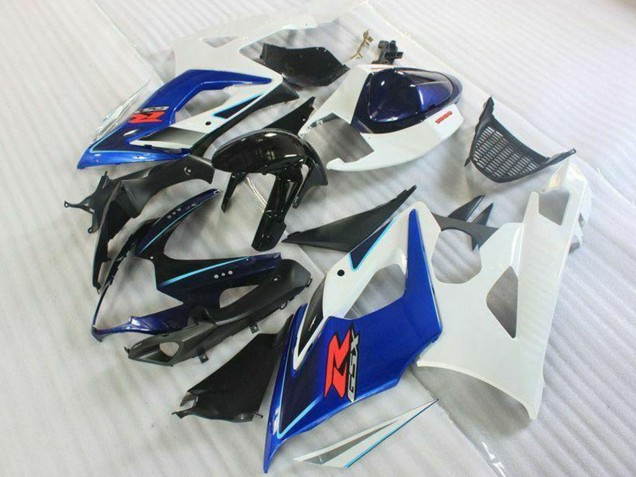 Comprar Kits Carenado Moto Suzuki GSXR 1000 2005-2006 - Blanco Azul Negro Brillante