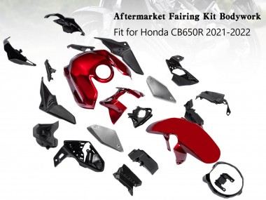 Comprar Carenados Moto Honda CB650R 2019-2022 - Negro Rojo