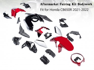 Comprar Carenados Moto Honda CB650R 2019-2022 - Negro Rojo Plata