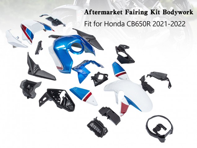 Comprar Carenados Moto Honda CB650R 2019-2022 - Azul Rojo Negro