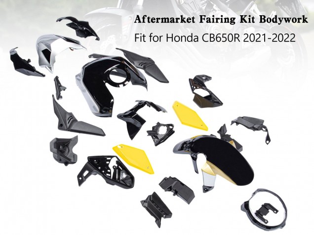 Comprar Carenados Moto Honda CB650R 2019-2022 - Negro Amarillo