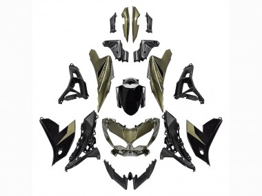 Comprar Carenados Moto Kawasaki Versys 650 2022-2025 - Verde Oscuro Negro