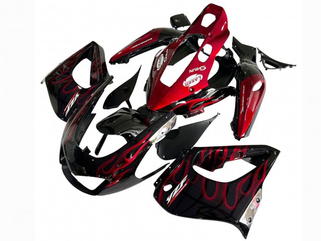 Comprar Kits Carenado Moto Yamaha YZF 1000R Thunderace 1997-2007 - Negro Rojo Llama