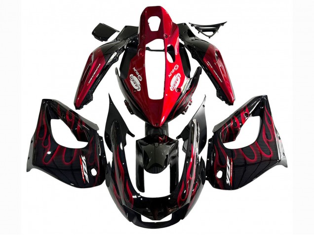 Comprar Kits Carenado Moto Yamaha YZF 1000R Thunderace 1997-2007 - Negro Rojo Llama