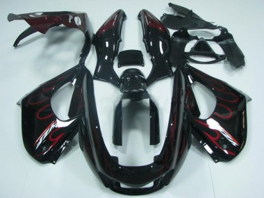Comprar Carenado Moto Yamaha YZF 1000R Thunderace 1997-2007 - Negro Rojo Llama