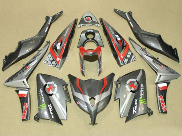 Comprar Carenados Moto Yamaha TMAX530 2012-2014 - Gris Rojo Monstruo ENEOS