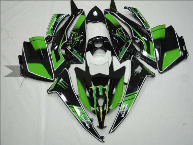 Comprar Carenados Moto Yamaha TMAX530 2012-2014 - Negro Brillante Verde Monstruo
