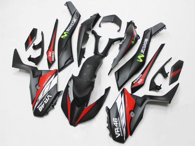 Comprar Carenados Moto Yamaha XMAX300 2017-2021 - Negro Mate Rojo MoviStar ENEOS 46