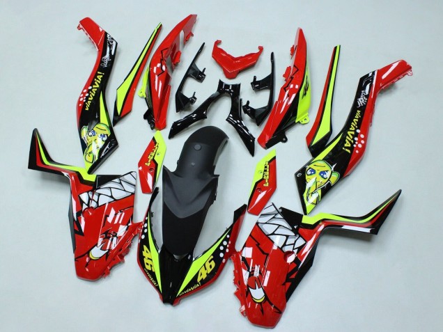 Comprar Carenados Moto Yamaha XMAX300 2017-2021 - Rojo Amarillo Negro Tiburón 46