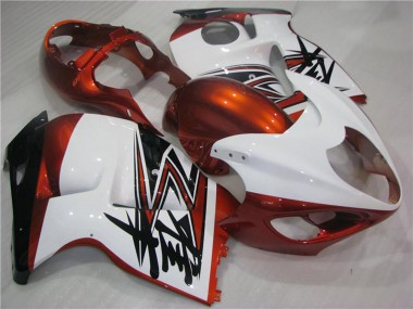 Comprar Carenados Moto Suzuki GSXR 1300 Hayabusa 1996-2007 - Blanco Naranja Negro