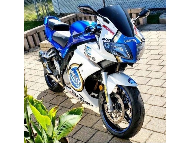 Comprar Carenados Moto Suzuki SV650 2003-2013 - Blanco Azul Lucky Strike Motul