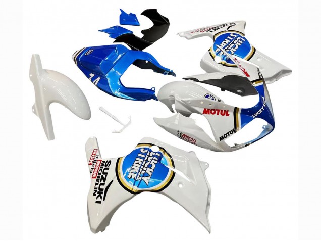 Comprar Carenados Moto Suzuki SV650 2003-2013 - Blanco Azul Lucky Strike Motul