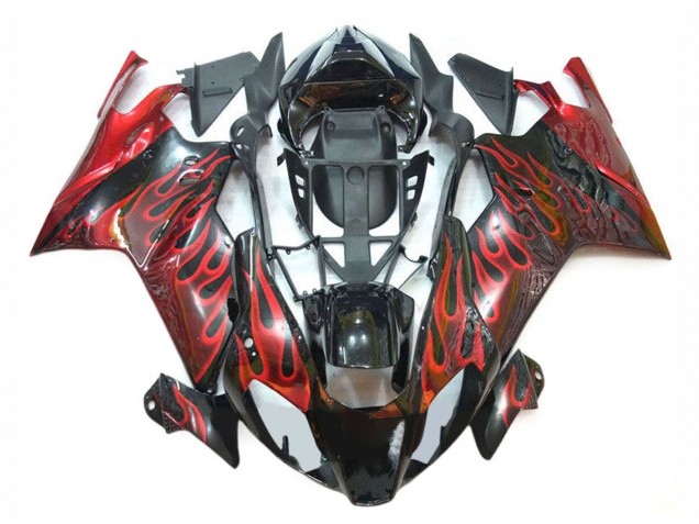 Comprar Carenados Moto Aprilia RSV1000 2003-2006 - Negro Brillante Rojo Llama